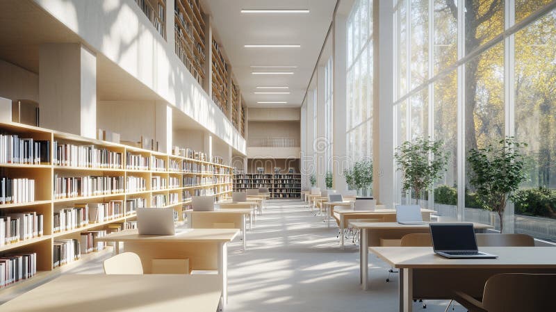 Modern university library in Ashford Kent